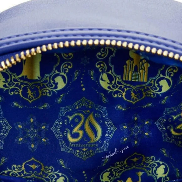 NWT Disney Anniversary Limited Edition Loungefly Backpack & Wallet Set Aladdin - Picture 8 of 16